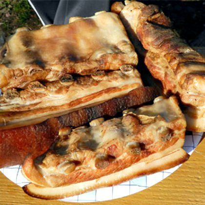 Розсіл для копчення сала